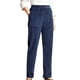 thumbnail image 1 of Pantalones de pana Prolriy para mujer, estilo casual, con personalidad, color liso, cintura elástica, a rayas, pierna recta, color azul XL, 1 of 4