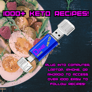 Keto Recipe Collection, Over 1000 Keto Recipes On USB Computer, Iphone, Android