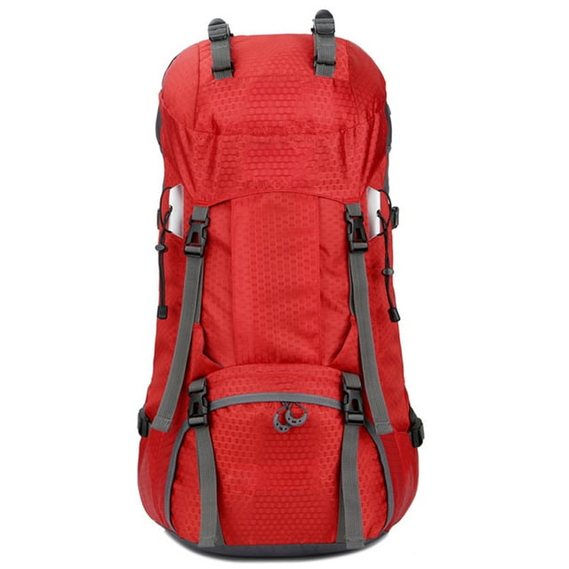 Free Knight Sac à Dos de Randonnée Léger 60L avec Housse de Pluie, Matériau en Nylon Durable, Options de Couleurs Multiples (Rouge, Vert, Violet, Noir, Bleu, Rose)