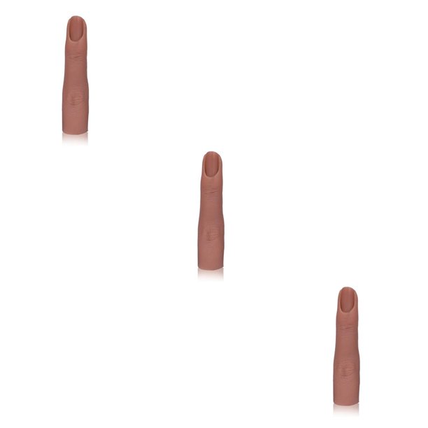 Soidarity Práctica de Arte de uñas de silicona Mano ajustable Flexible Modelo de entrenamiento de uñas falsas Maquillaje Soporte de Type1 NO1