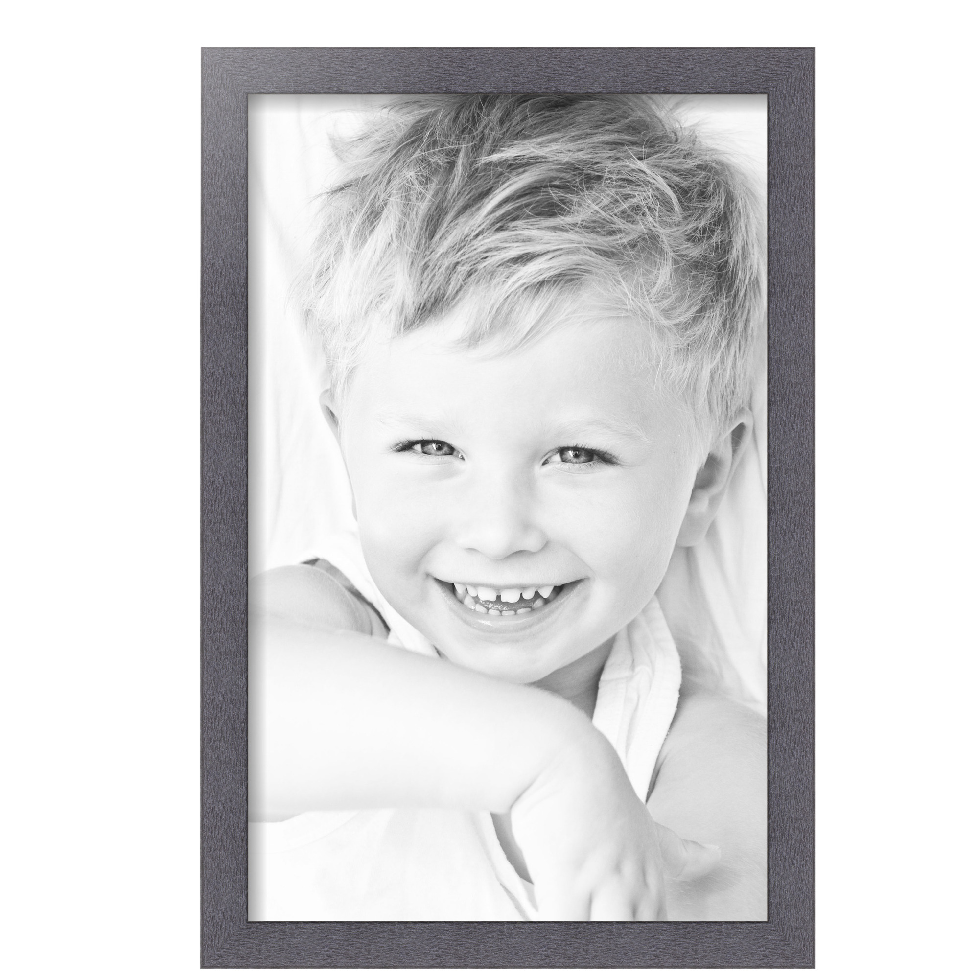 ArtToFrames 14x22 inch Tungsten Picture Frame, Gray MDF Poster Frame (4640)