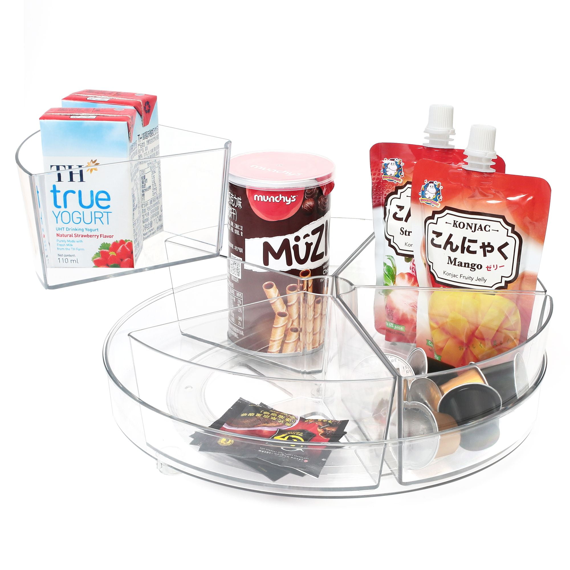Divided Lazy Susan with Removable Bins