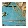 thumbnail image 4 of Awypu Seashell Starfish Blue Wooden Table Cover - Great for Home Kitchen/Parties/Holiday Dinner - 100% Polyester Fiber 40*40, 4 of 8
