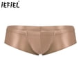 thumbnail image 2 of Traje de baño para hombre, traje de baño de Color sólido, calzoncillos de tiro bajo, bragas con cintura elástica, ropa interior para tomar el sol en Fiesta EN LA Piscina de playa, 2 of 5