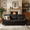 Black, variant on Eyisean 82" Velvet Modern Upholstered Cloud Sofa, 3-Seater Cozy Deep Seat Couch with Curved Armrests & Nailhead Trim, Sturdy Solid Wood & Iron Frame, Comfy Couches for Living Room, Apartment