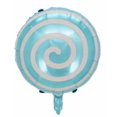 thumbnail image 1 of Globo de película de aluminio con forma de piruleta redonda de 18 pulgadas, globo con forma de molino de viento y caramelo, suministros para decoración de fiestas de cumpleaños, 1 of 6