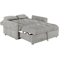 thumbnail image 4 of Cotswold Upholstered Convertible Sleeper Sofa Bed Light Grey, 4 of 7