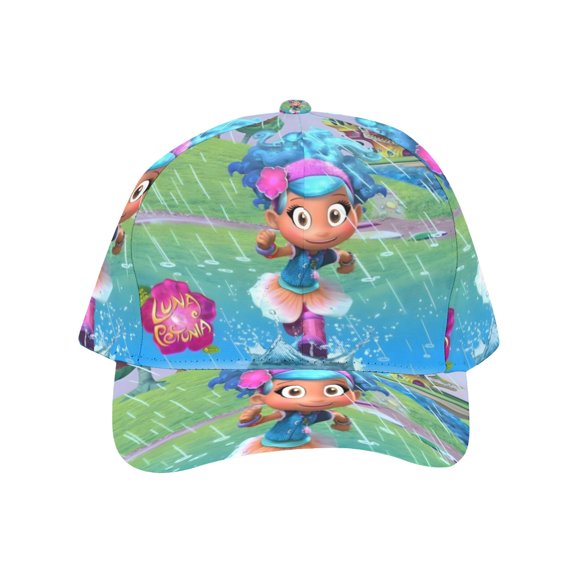 Luna Petunia-theme Baseball Cap For Men, Women & Kids, Classic Flat Brim Hat Hip Hop Trucker Hat Adjustable Snapback Hat