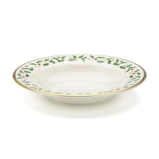 Tazón para Sopa Lenox Holiday Christmas Dinnerware 350 mL de Porcelana Marfil