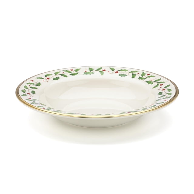 Tazón para Sopa Lenox Holiday Christmas Dinnerware 350 mL de Porcelana Marfil
