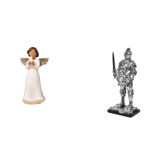 Figura de resina de ángel,Estatua de ángel Figura Decoración del hogar Estante de interior,Figura de escritorio,Estatua de caballero,arte,artesanía,coleccionable,escritorio,oficina,Figura