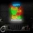 thumbnail image 2 of C-CRAFT Kwanzaa Drums Neon Led Light 27 inch for Kwanzaa Holiday Home Decor, 2 of 5
