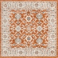 thumbnail image 2 of Rugs.com Charlotte Collection Rug – 5 Ft Square Rust Red Low-Pile Rug Perfect For Living Rooms, Kitchens, Entryways, 2 of 8
