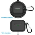 thumbnail image 4 of [PST] Apple AirPods Pro (2nd Gen.) Silicone Case, Full Shockproof Protective Case Cover with Keychain & Wireless Charging Support, 4 of 4