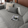 thumbnail image 2 of Nvzi Geometric Quilted Sofa Cover Cotton Sectional L Shape Couch Cover 1Pcs/Not All Set-35.4*94.4inch,Grey, 2 of 5