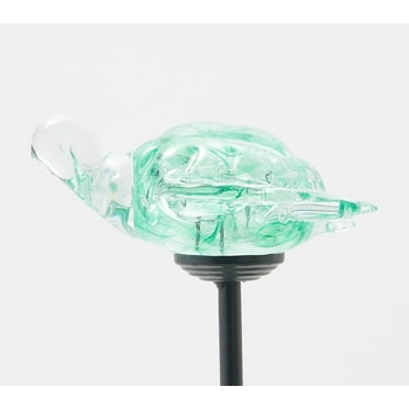 Evergreen Solar art glass stake, Turtle