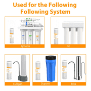 Coconut Shell CTO, Membrane Solutions Carbon Block Drinking Whole House Replacement Water Filter, 2.5 x 10, 5 Micron, 20 Pack