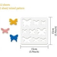 thumbnail image 2 of 12 Sets Leather Earrings Making Template 5.9x5.9 inch Butterfly Leaf Bird Feather Star Moon Heart Tree Flower Geometric Figures Stencil for Card Making Hairpin and DIY Craft Making, 2 of 7