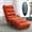 Orange, variant on CARZZI LIFE Chaise Lounge Chair Indoor, Linen Upholstered Massage Chair with 5 Modes, Ergonomic Electric Recliner Chair, Modern Long Lounger for Office Bedroom or Living Room (Orange)