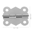 thumbnail image 2 of CRAFTHROU 24Pcs Replacement Hinges Silver Style Hinges For DIY Projects And Storage, 2 of 5