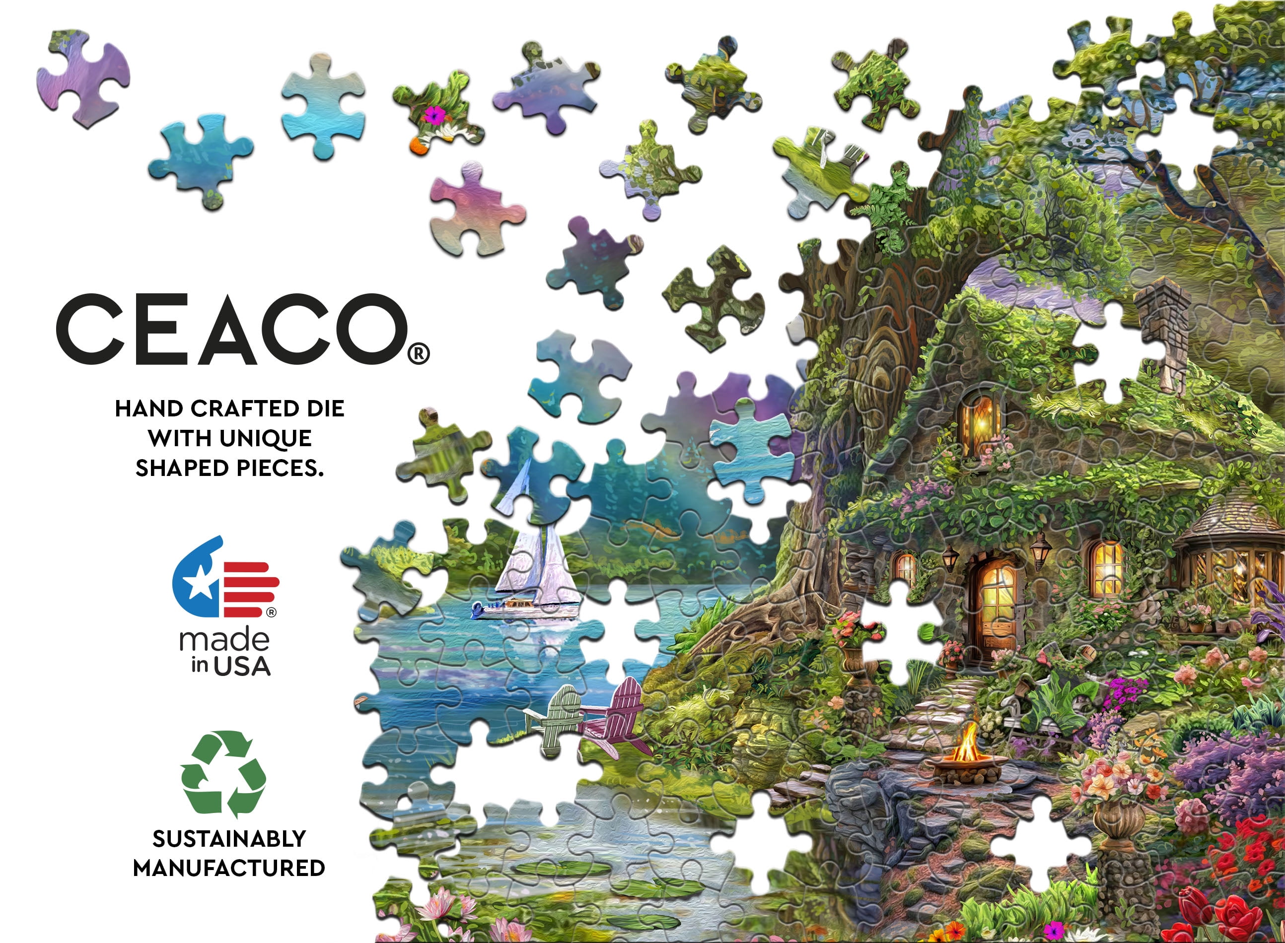 Ceaco 1000 Piece Magical Bay (Steve Sundram) Interlocking Jigsaw Puzzle