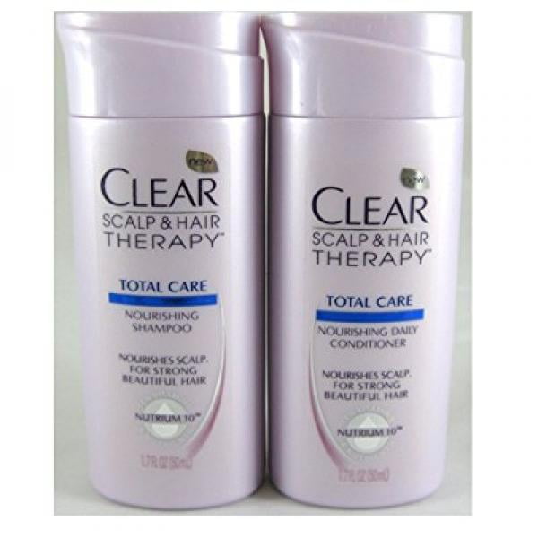 Travel Size Clear Scalp Hairtm Total Care Nourishing Shampoo And