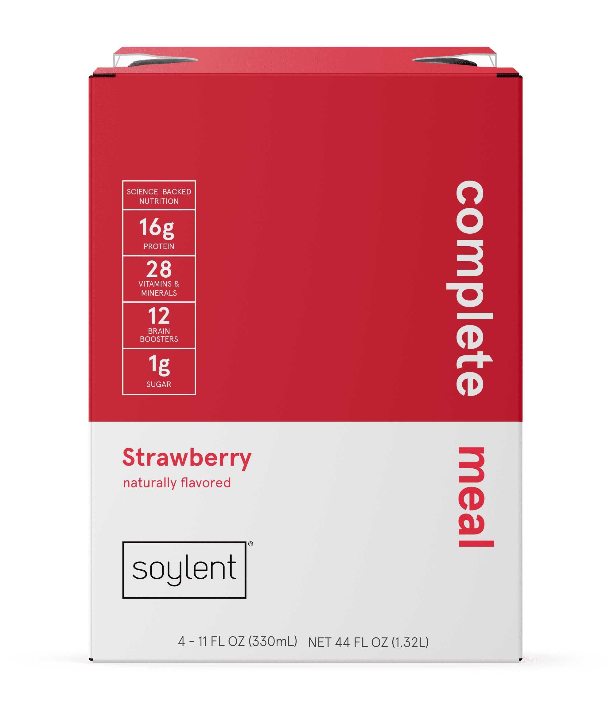 Soylent Plant Protein Meal Replacement Shake, Strawberry, 11 fl oz, 4ct