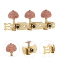 thumbnail image 3 of 2pcs Triple Button Classical Guitar String Tuning Pegs Tuners Machine Heads for 6 String Guitar (Brown Red Head), 3 of 8