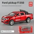 thumbnail image 1 of 1:32 Scale Ford F350 Red Alloy Pickup Truck Model with Detachable Spare Tire, Back Force Function, Flashing Lights & Sound Effects – Interactive Educational Toy for Kids 7-14, Packaged in a Colorful, 1 of 6