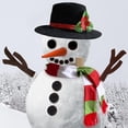 thumbnail image 3 of Decoración De Muñeco De Nieve, Kit De Fabricación De Vestidor De Muñeco De Nieve Con Sombrero, Bufanda, Botón De Madera, Juguetes Para Niños, Decoración De Vacaciones De Navidad matsuzay HA046541-02, 3 of 6