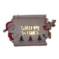 thumbnail image 3 of Christmas Wooden Signs with LED Lights Creative Delicate Cut Letters for Flat Dormitory Decoration, 3 of 3