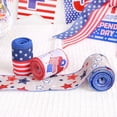 thumbnail image 6 of Hyknon 5.47 Yard Patriotic Ribbon, Wired Edge Ribbon for 4th of July Celebration, Burlap Strip Star Truck Pattern Ribbon, Red White Blue American Flag Ribbon for Independence Day Memorial Day Craft, 6 of 6