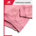 thumbnail image 3 of Sudadera New Balance para niñas de 7 a 8 años, forro polar Hazy Rose, 2 unidades, 3 of 7
