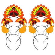 Geefuun 6PCS Thanksgiving Turkey Headband Decorations - Party Head Boppers Accessories