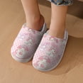 thumbnail image 7 of Kids Slippers Kuromi And My Melody House Slippers Warm Soft Plush Slipper Anti-Slip Winter Fluffy House Shoes for Boys Girls, 7 of 7
