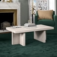 thumbnail image 2 of Evelyn&Zoe Dimitra 44" Wide Rectangular Coffee Table, Alder White, 2 of 7