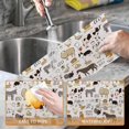thumbnail image 3 of Farm Animals Cow Pig Placemats Set of 6 Place Mats for Kitchen Table Washable Farmhouse Linen Table Mats Dining Decoration 12x18 Inch, 3 of 6