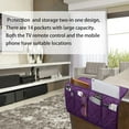 thumbnail image 5 of Sofa Armrest Organizer Waterproof Armchair Caddy Remote Control Holder for Recliner Non Slip Recliner Organizer Chair Arm Organizer with 14 Pockets for TV Remotes Caddy, Book, Magazines, Ipad, 5 of 6