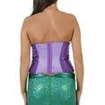 thumbnail image 2 of Sparkly Sequin Mermaid Purple Corset, 2 of 2