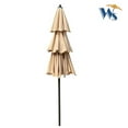 thumbnail image 5 of CRO Decor 9Ft 3-Tiers Outdoor Patio Umbrella with Crank and tilt and Wind Vents, 5 of 6