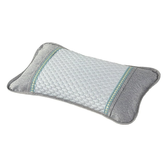 Summer Ice Silk Bean Bag Pillowcase with Detachable Washable Design, Neck Protection Cool Fabric for Home Use, Lightweight and Breathable, 55x35cm