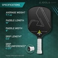 thumbnail image 4 of JOOLA Solaire CFS 14mm Swift Pickleball Paddle, Carbon Racket with Spin, Power, & Control, 4 of 6