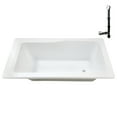 thumbnail image 5 of Streamline N-4400-757-WH 60 in. x 32 in. Acrylic Soaking Drop-In Bathtub in Glossy White, With External Drain in Glossy White, 5 of 13