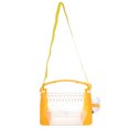 thumbnail image 2 of 1PC Hamster Cage Pet Go out Box Outdoor Carrier Portable Small Animal Cage with Adjustable Strap (Orange), 2 of 9