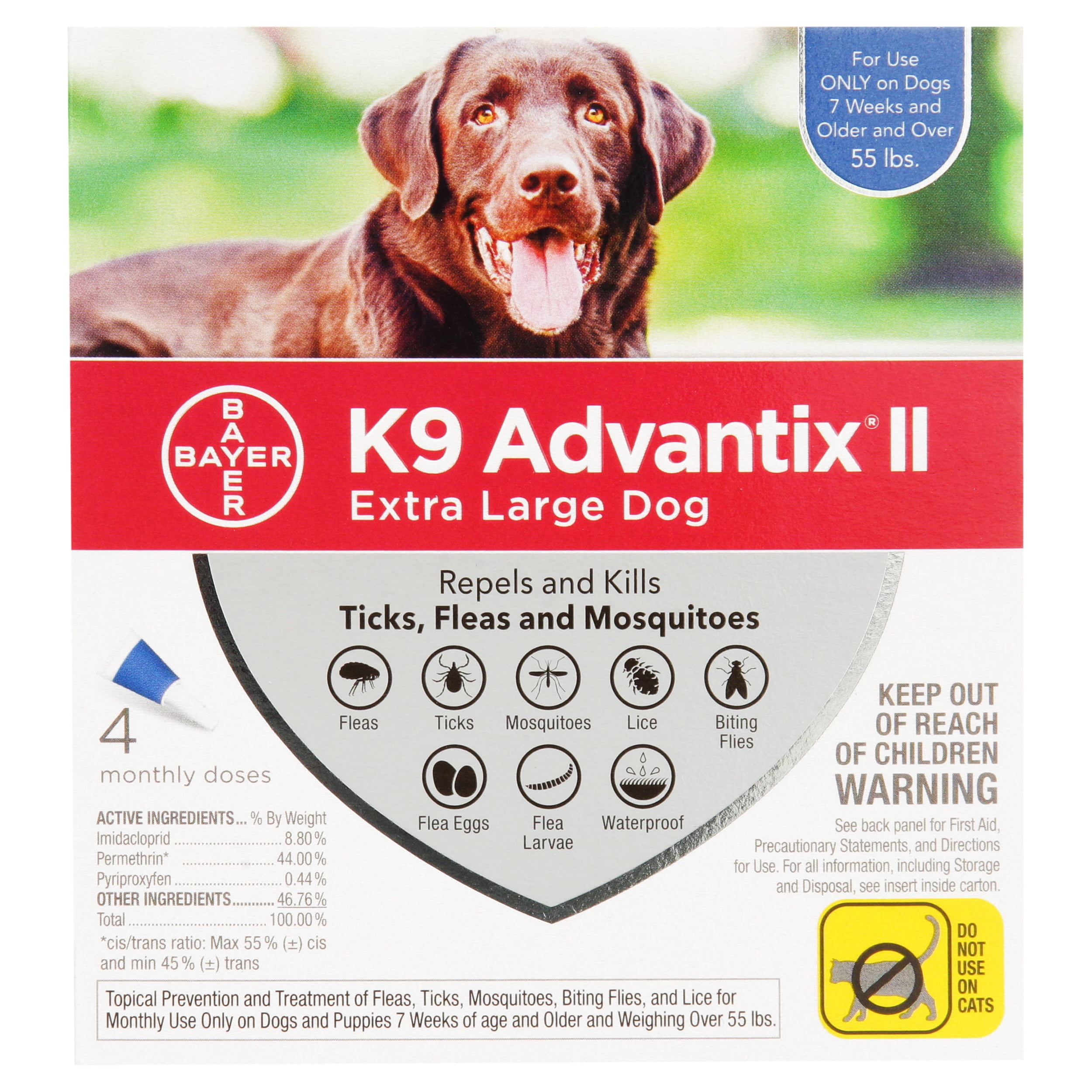 k9 advantix ii extra large dog directions