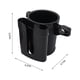 thumbnail image 3 of Vaso universal 2 en 1 y portaobjetos para bicicleta, carrito, silla de ruedas - abrazadera ajustable, giro de 360°, encaja en manubrios de 0,55"-1,7", negro/gris/marrón, 3 of 6