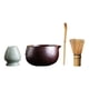 thumbnail image 3 of Juego de 4 piezas de Matcha, cuchara tradicional, cuencos de cerámica retro tradicionales para matcha, accesorios para mesa, comedor, fiesta. Rojo oscuro, 3 of 9