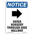 thumbnail image 1 of SignMission OS-NS-A-1218-V-12078 12 x 18 Po. OSHA Notice Sign - Entrée de la Crèche, 1 of 1