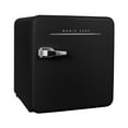thumbnail image 2 of Magic Chef 1.6 Cu. Ft. Retro Mini Fridge with LED Light, Black, 34 lbs, 2 of 15