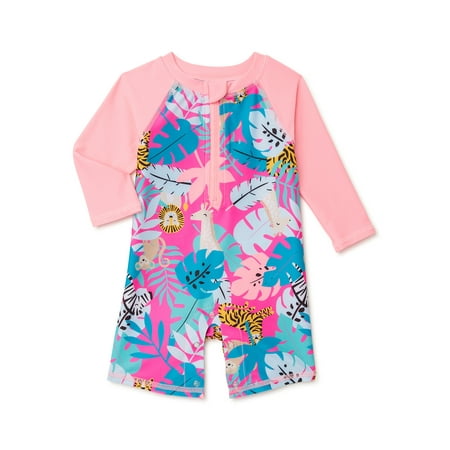 Wonder Nation Baby Girls Swim Jungle One Piece Rashguard Earth Shop Wonder Nation Baby Girls Swim Jungle One Piece Rashguard Earth Shop